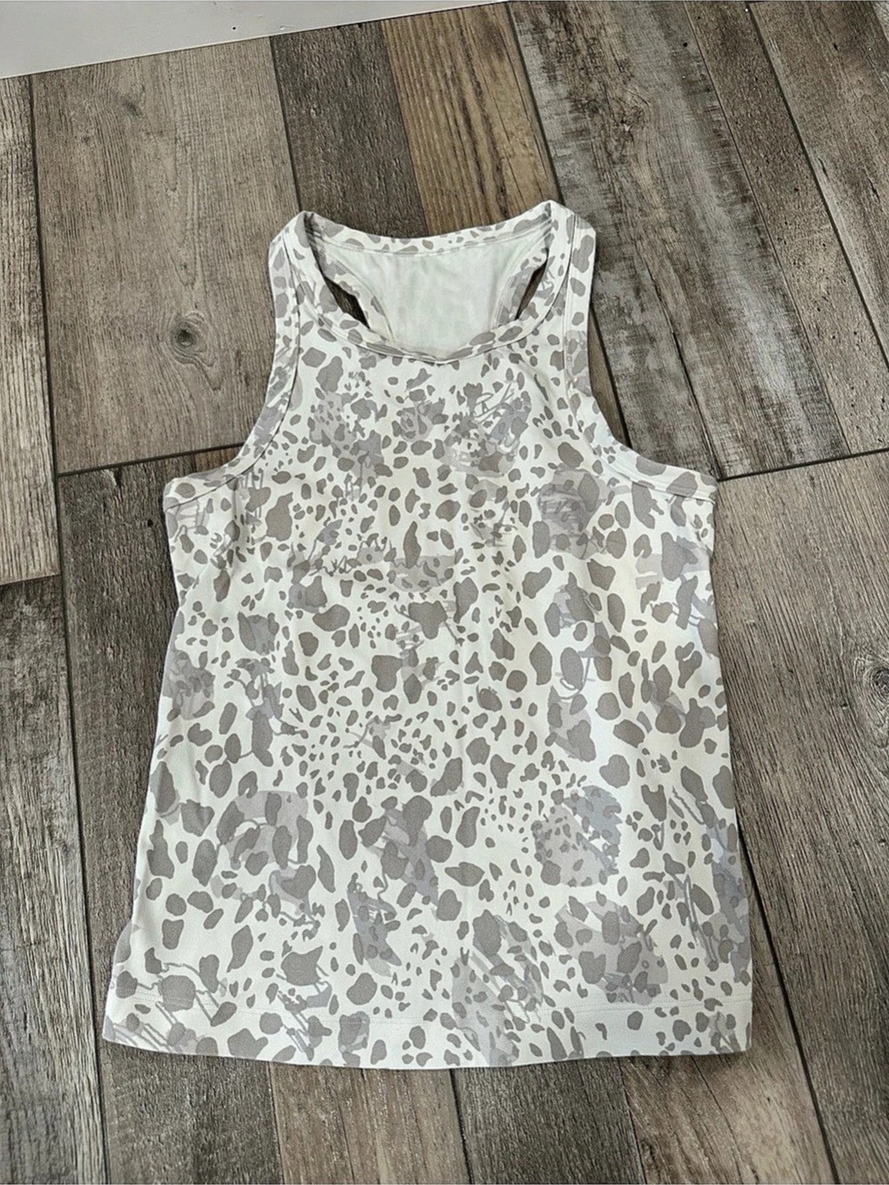 lululemon Align Waist-Length Racerback Tank Top Animal Print Size 6